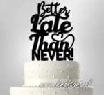 topper ślubny z napisem po angielsku